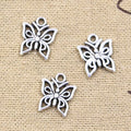 Antique Silver Bronze Animal Butterfly Shape Zinc Alloy Pendant 14x12MM Gold Plated Vintage Style for Jewelry Making