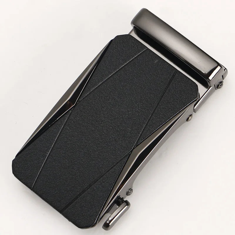 3.5CM Men's Belt Buckle Frosted Zinc Alloy Mens Automatic Buckle Belt