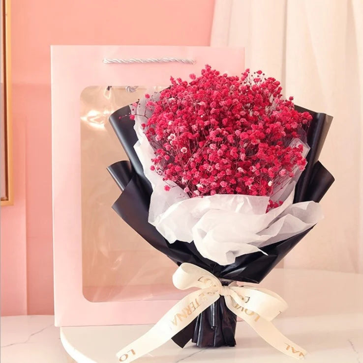 Gypsophila Dried Flower Bouquet Gift Box Soap Rose Birthday Gift Christmas Gift for Boyfriend Girlfriend Best Friend Sunflower