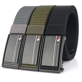 Factory Price Men's Nylon Webbing Belt for Men Fashion Belt Nylon Fabric 1 3/8