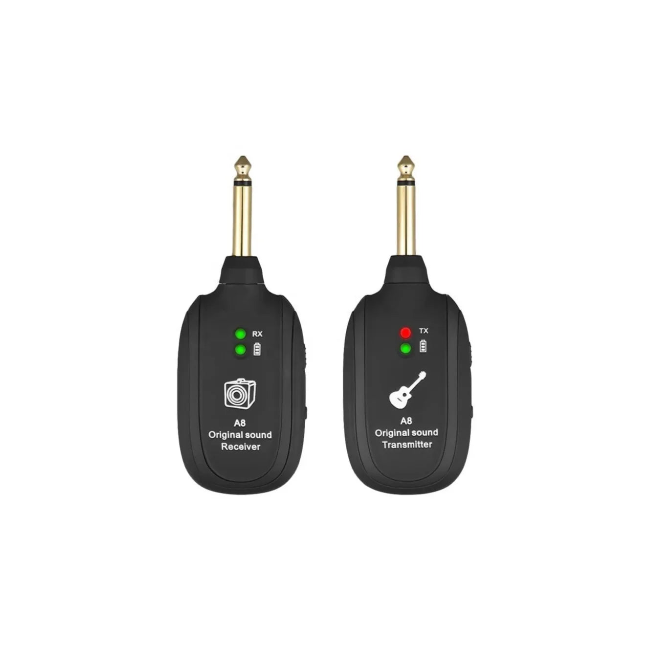 Wholesale Oem A8 Audio Pickup Electric Guitar Wireless System Transmitter Receiver Bass Universal for Guitar Parts & Accessories