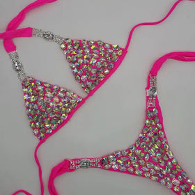 Diamond Alloy Accessories Swimsuit Bikini Accessories Swimwear New Factory Direct Sales Diamond Bikini Set for Beach Club