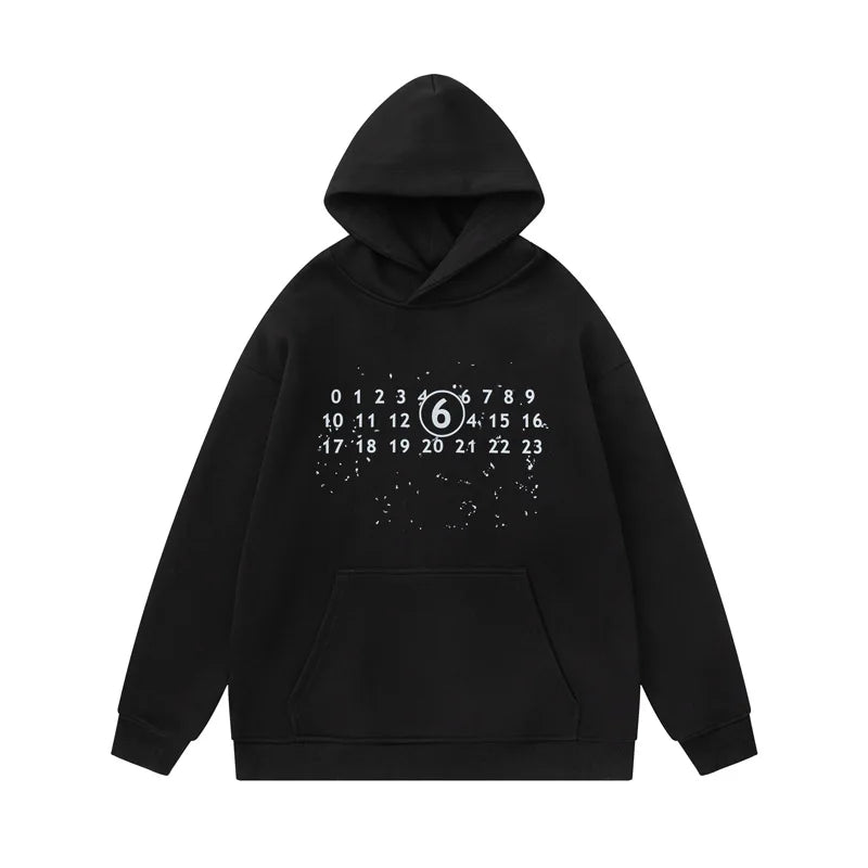 Logo Custom Splash-ink Digital Printed Men's Hoodie Custom Wholesale High-quality 100% Cotton Casual Men's Hoodie