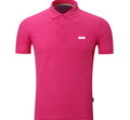 Company Plain 100% Cotton  Short Sleeve logo Polo Shirt