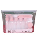 Custom Logo Personal Care Travel Lotion Bottle Set 10Pcs Travel Kit Travel Cosmetic Bottle Set