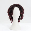 New Fashion Natural Afro Kinky Curly Crochet Machine Made Synthetic Ombre Wigs for Black Women Dreadlocks Cosplay Wigs
