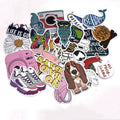 Cute Melody Kuromi Kawaii DIY Cartoon Animals Graffiti Sticker 50pcs Vinyl Laptop Luggage Skateboard Square Packaging Promotion