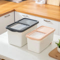 Plastic Containers for Food Kitchen Rice Storage Box with Wheels Injection-Molded Eco-Friendly Durable