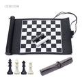 Leather Roll-Up Chess Sets International Chess Outdoor Chess Board Games Sets MegaBDM