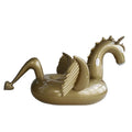 1.9m Adult Large Inflatable Black/Gold Pegasus Unicorn Pool Float  Custom