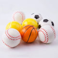 RTS Factory Direct Pet Sports PU Solid Ball Football Basketball Tennis Baseball 6.3cm Pet Ball Toy Dog Cat Toy Ball