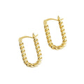 925 Sterling Silver Minimalist Twist Hoop Earrings for Women Charms Party Ethnic Rock Fine Jewelry Gift Accessories