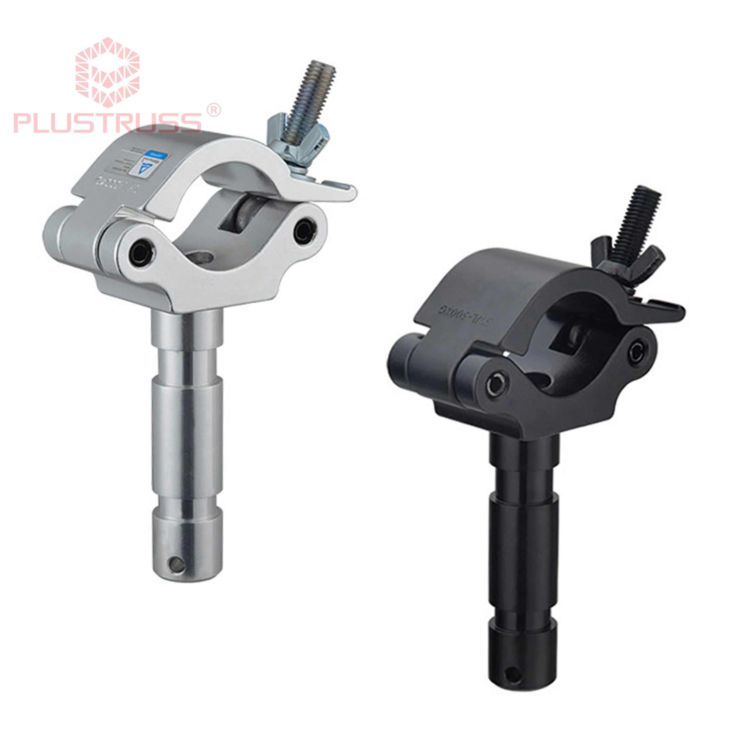 Tube 48-51mm Load 500kg Pipe Clamp Truss Hook Aluminum Stage Lighting Truss Clamp Hook Pro Clamp With TV-Tap G5003T