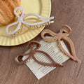 Custom Fashion Bow Metal Hair Claw Korean Cute Large Acetate Hair Claw Wholesale Hair Claws for Women