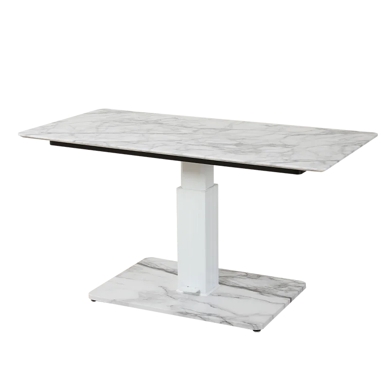 Ada Furniture Modern Height Adjustable Spring Lift Large Size Tea Table Pneumatic Gas Lifting Rectangular Coffee Table