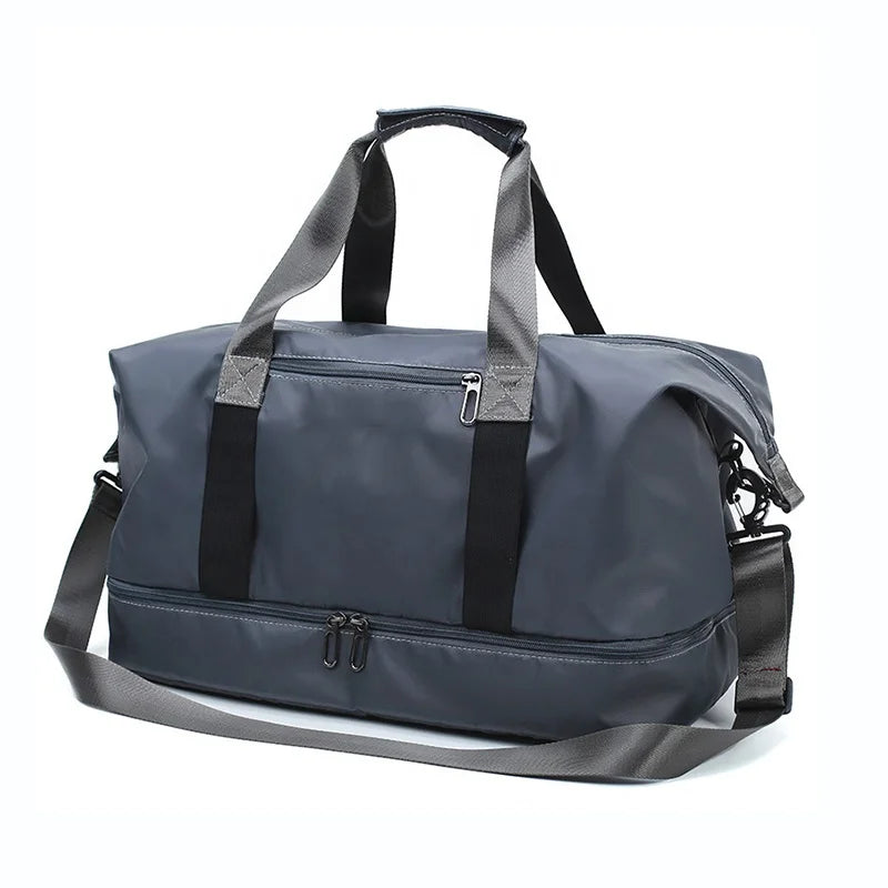Wholesale Custom Logo Yoga Fitness Gym Sport Bags Dry-wet Separation Handbags Swimming Travel Bag Shoe Compartment Duffel Bag