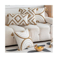 Boho Style Tufted Cushion Covers Solid Pattern Decorative Throw Pillow Covers for Home and Hotel Decor