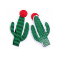Hot Selling Custom Embroidery Plant Patches Towel Alphabet  Custom Cactus Iron on 3D Patches for Clothing DIY
