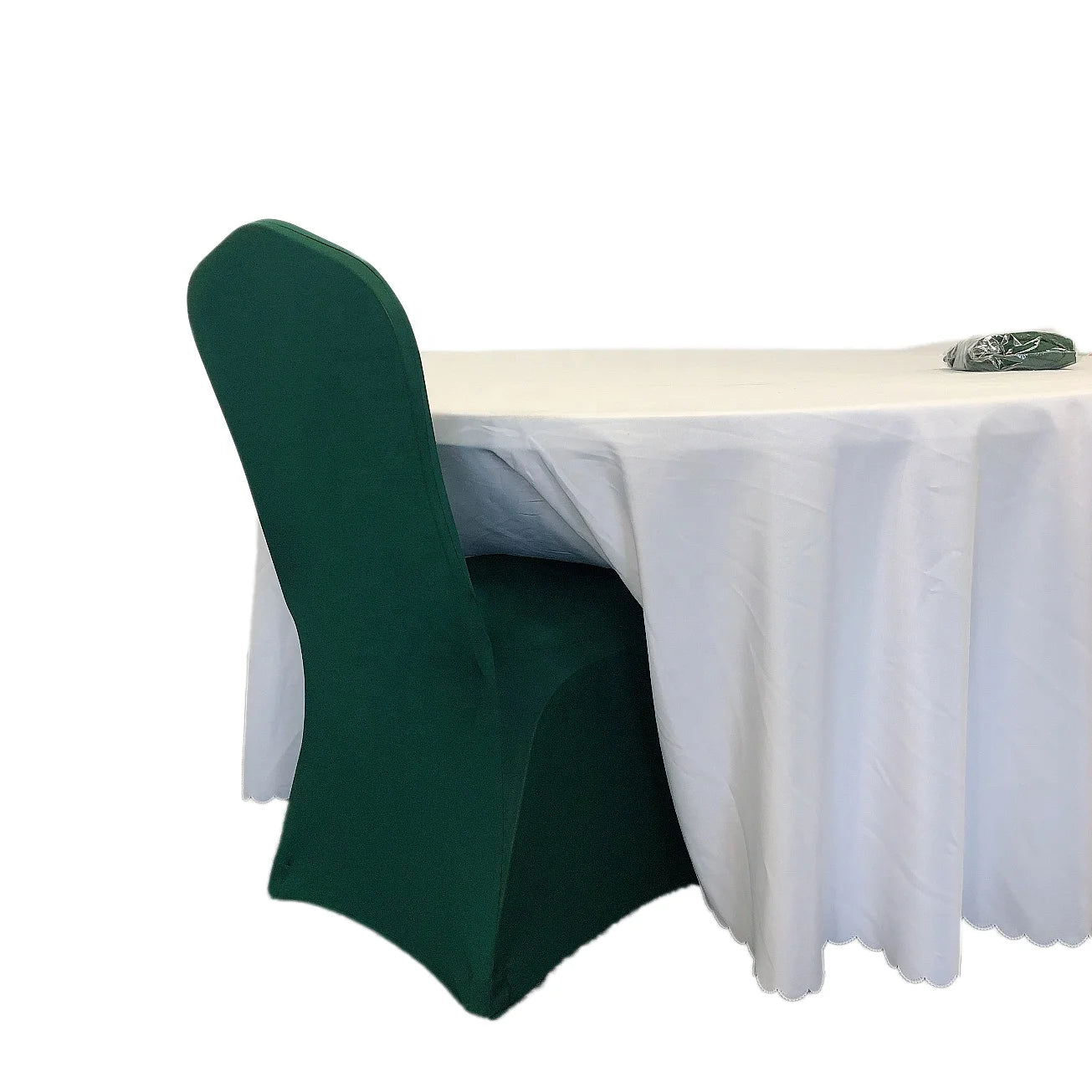 Popular Emerald Green Hotel Outdoor Wedding Chair Cover