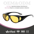 Wholesale Customization Anti Glare Car Night Vision Driving Glasses Fit Over Wraparound Polarized Sunglasses for Men Women