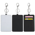 Factory Wholesale or Custom  Blank  PU Leather  ID Card Holder  Sublimation Card Holder Keychain