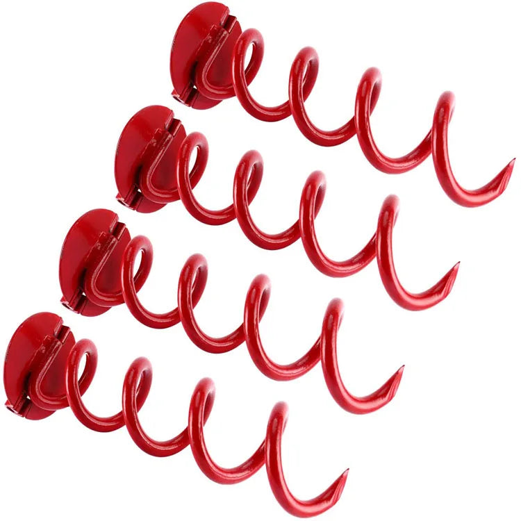 16 Inch Rust Folding Ring Spiral Ground Anchor Dog Tie Out Stake Camping Tent Fixing Pegs  Swing Set Trampoline Security Anchors