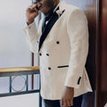 White Wedding Tuxedos Formal Men Suit Slim Fit Mens Suits Bespoke Groom Outfit Blazer for Wedding Prom Jacket and Pants