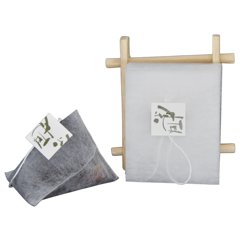 25g Customized Non-Woven Fabric PLA Biodegraded Tea Filters 65 x 80mm Pyramid Shape Corn Fiber Packaging & Printing Products
