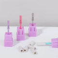 New 3.1mm Pink Nail Mini Sand Ring Bearings Shaft Core Cuticle Clean Tools Colorful Nail Polishing Head Nail Sanding Bands