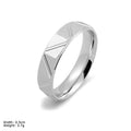 Classic Men Band Rings Carved S925 Silver Jewelry Wedding Ring Couple Ring