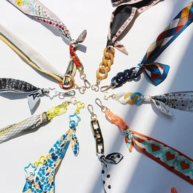 Anti-loss Silicone Non-toxic Fashion Eyewear Chain Retro Printed Rope Cross-border Ribbon Neck Mask Chain