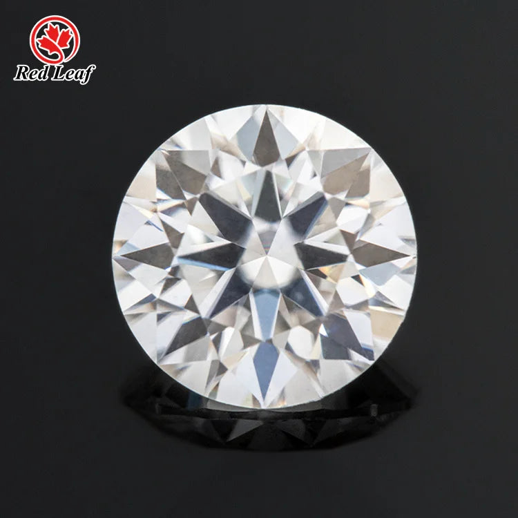 Redleaf Moissanite Loose Gems D-VVS1 Round Brilliant Cut Price Per Carat GRA  Moissanite for Jewelry Making