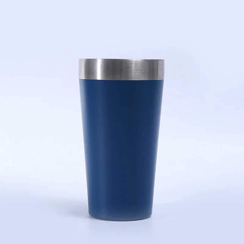 500ml Portable Beer Cup Double Wall Stainless Steel Coffee Mug