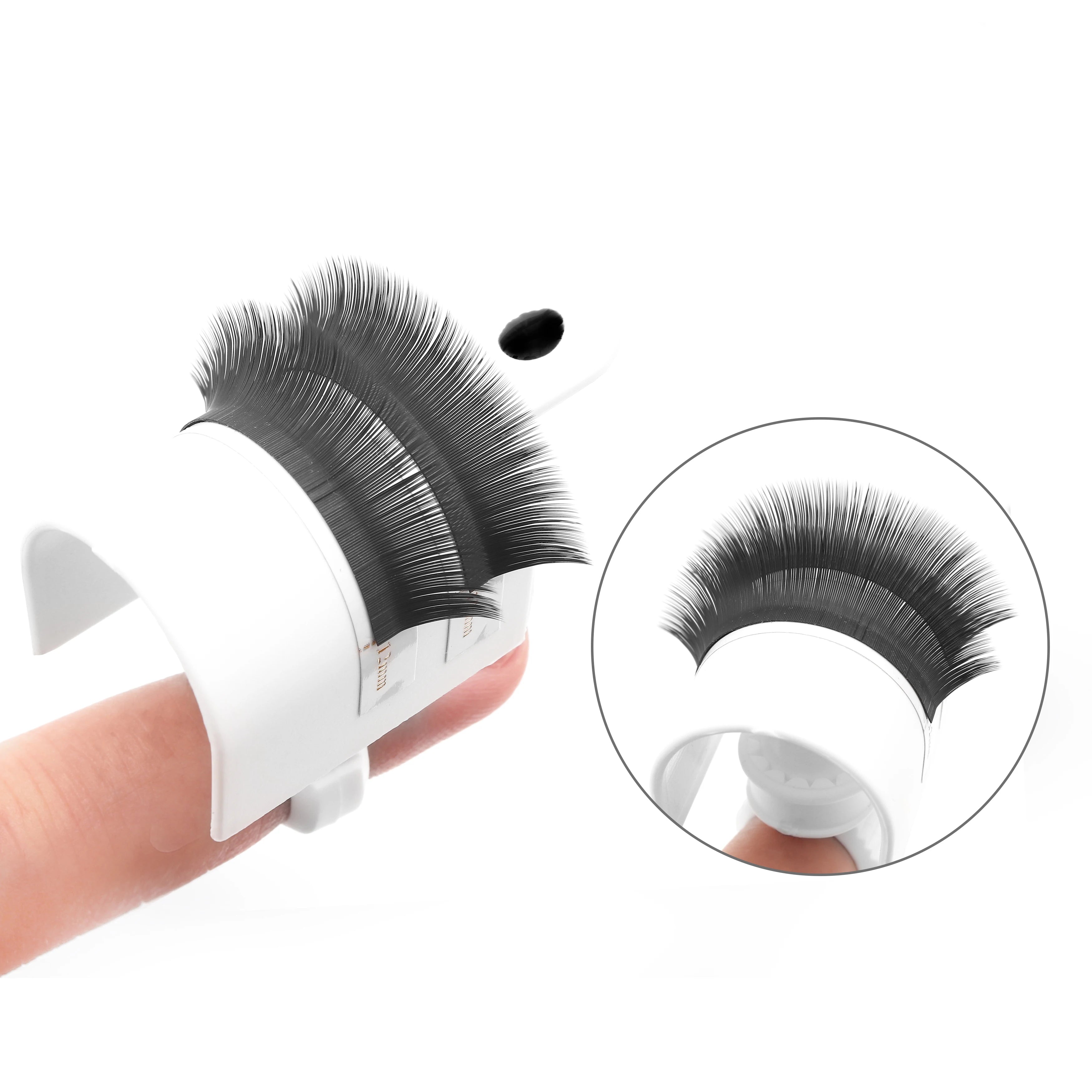 XIUSUZAKI Eyelash Extension Rubber Ring U-shaped Eyelash Tray Holder Set Makeup Kit Tool