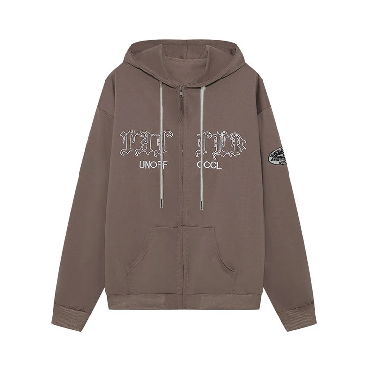 Free Sample Custom Design Plus Size Men's Zip Hoodies Oversized Windproof Made Polyester/Cotton Terry Screen Print Clothing