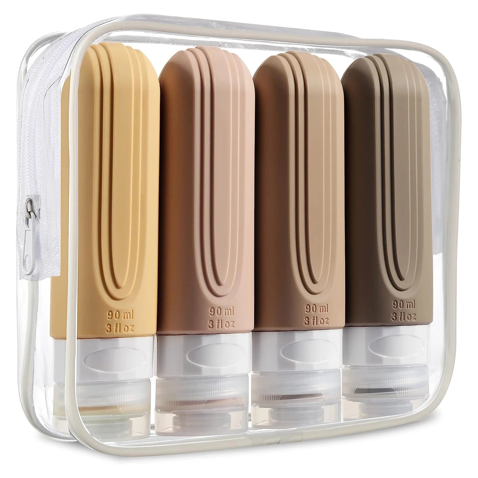 4 in 1travel Bottles Tsa Approved Silicone Container Travel Toiletry Kit Bottle   Refillable Toiletry Travel Silicone Bottle