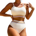 S-XL New Bikini Fashion Women's Split Sleeveless European and American Swimwear With Chest Cushion Swimwear