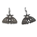 Moon Moth Earrings Gothic Butterfly Gothic Moth Jewelry