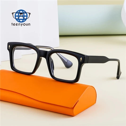 Teenyoun Women Anti Blue Rays Glasses Frame Eyewear Frames Uv Protect Eyewear Square Glasses Eyeglass Optical Frame Wholesale