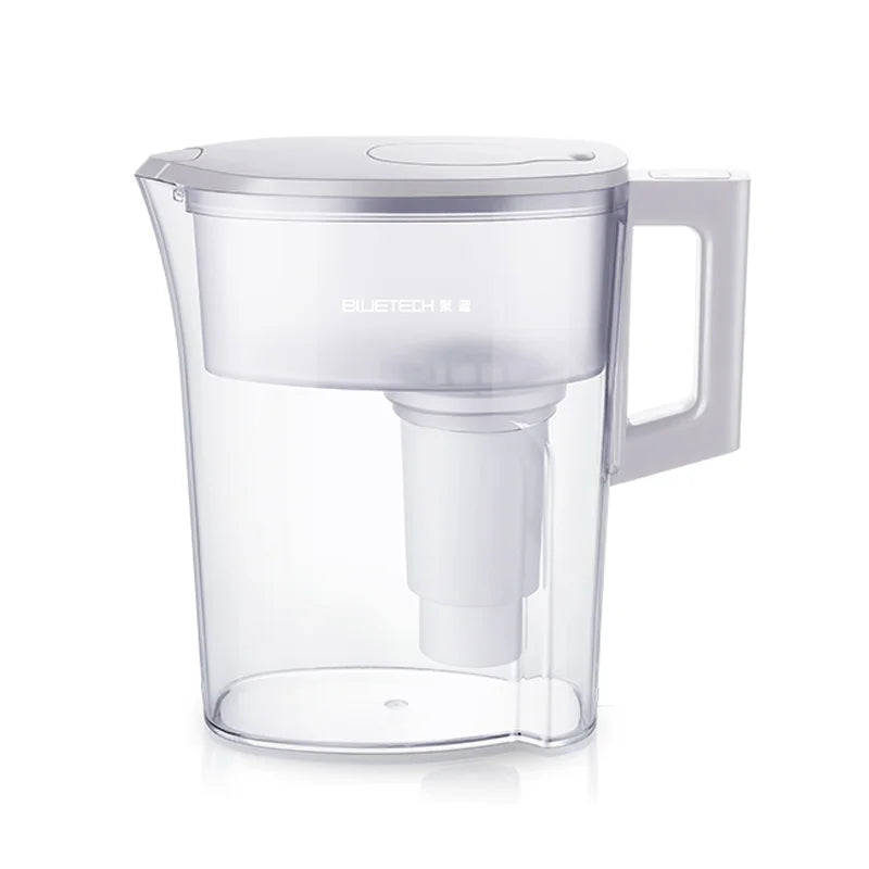 Manual Powered Household Water Filter Pitcher Purifier Compatible Water Jug with Filter to Reduce Chlorine & Heavy Metals