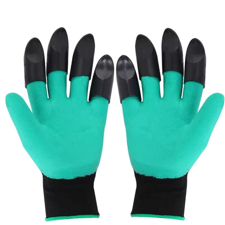 Wholesale No Slip Off Comfortable Fit Claw-shaped Design Latex Planting Digging Garden Gloves With Claws