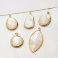 Fashion Gold Plating Geometric Irregular Illusion Color Shell for Pendant Making