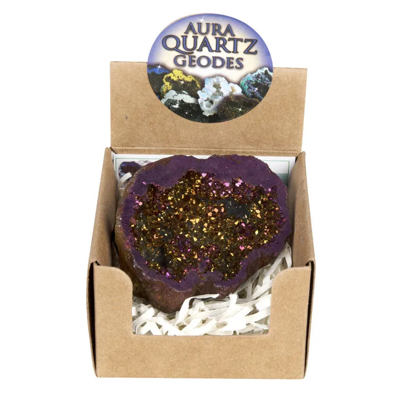 Hongzhuo DIY Agate Geode Quartz Crystal Aura Crystals Stone and Crystals Healing Quartz Druzy