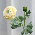 Wholesale Faux Peonies 2 Heads Flocking Artificial Flowers Peony for Home Decoration