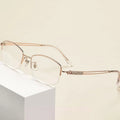 2024 Luxury Hot Selling Fashion Optical Glasses Men Business New Metal Frame Male Anti Blue Light Titanium Glasses Frame