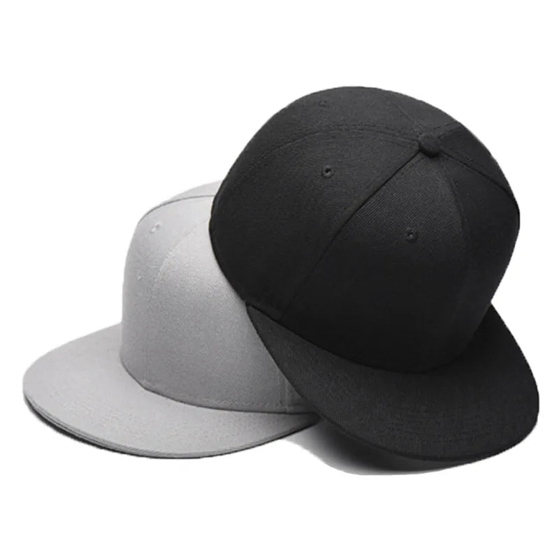 Custom Print Logo Snapback Caps Blank Flat Brim Baseball Hats Custom Embroidery Hat with Custom Logo