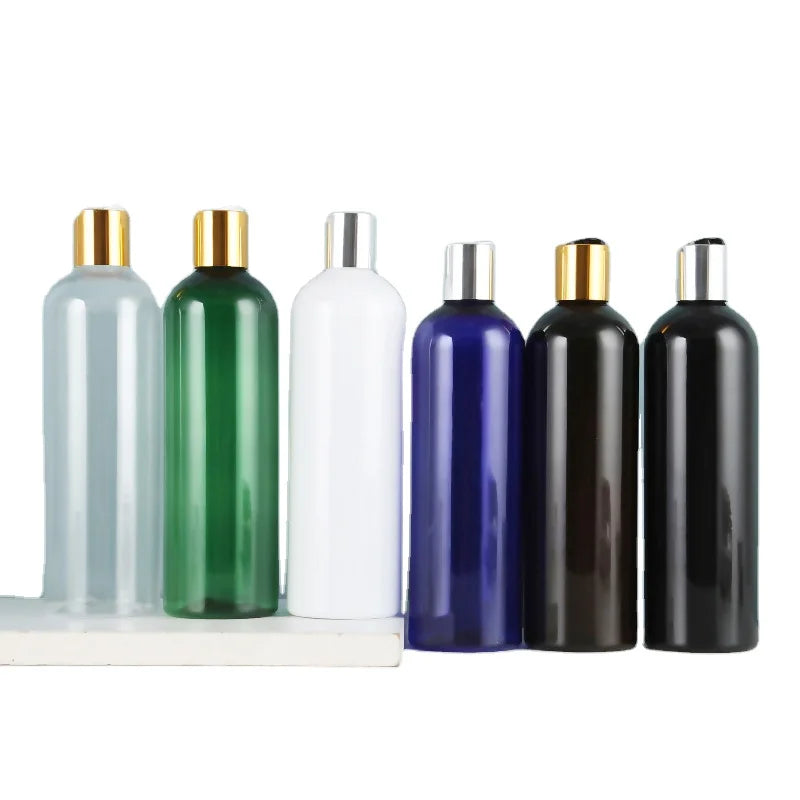 New Arrival Plastic Shampoo Conditioner Personal Care Packaging 250ml 500ml Colorful Lotion Pump Bottle With Disc Cap