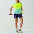 New Quick-dry Jersey Team Breathable Sublimation Uniform Shorts Sleeve Sun Protection Badminton Shirt Unisex Sportswear