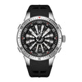 New Fully Automatic Men's Stainless Steel Flywheel Business Watch Silicone 5ATM Waterproof Hollow Luminous Dial 46mm Crystal
