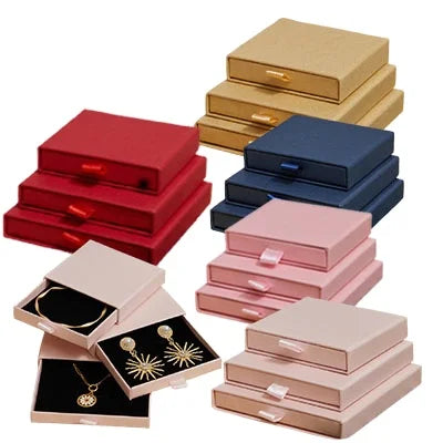 Bracelet Necklace Jewelry Boxes Packaging Cardboard Paper Luxury 1.7cm Thickness White Custom Size Accepted Customized Shape